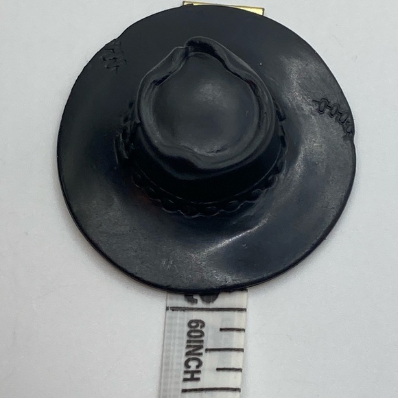 Vtg 80s Mattel Filmation Marshal Bravestarr Tex Hex Black Cowboy Hat Accesory - Picture 4 of 4